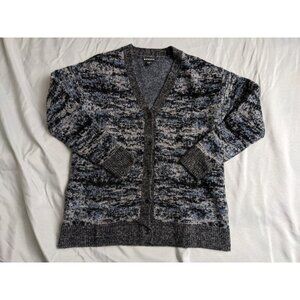Athleta Sweater Gray Marled Merino Wool Blend Cardigan Westlake Womens Size L